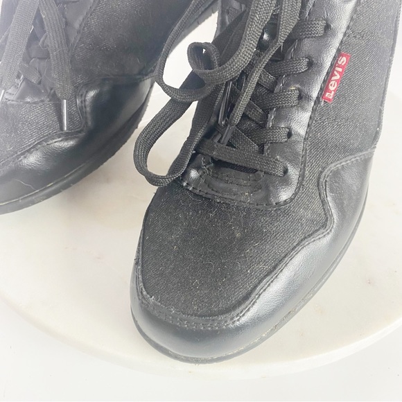 Levi’s Strauss Sneakers Casual Athletic Shoes Men’s Black Textile Upper Size 8.5 - Picture 8 of 10